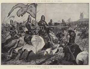 英国军队的战斗，Cressy，英国Bowmen的法国骑士冲锋